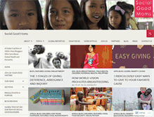 Tablet Screenshot of mombloggersforsocialgood.com